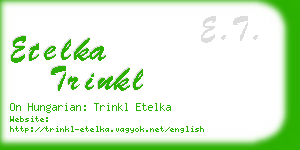 etelka trinkl business card